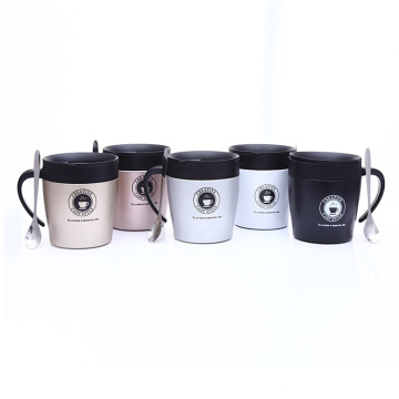 Isolierter Kaffeebecher aus Edelstahl im neuen Design mit Griff